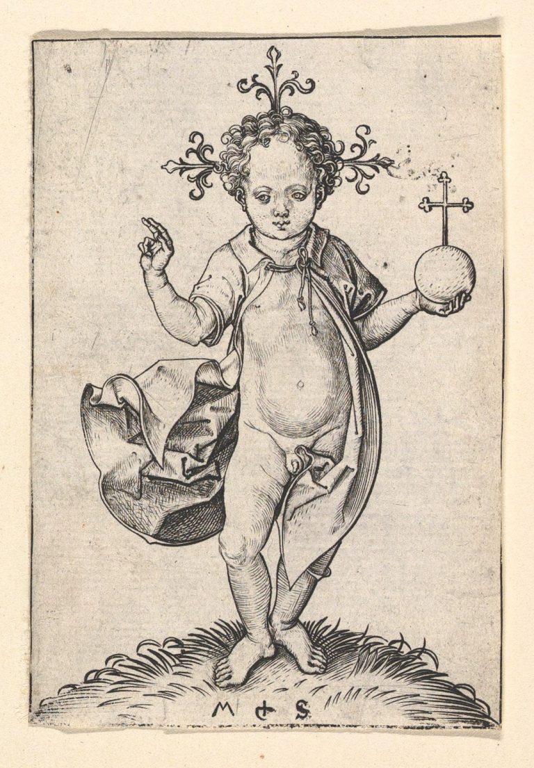 Martin Schongauer, The Christ Child with an Orb, 1469-1482 <br>The Metropolitan Museum of Art, New York, www.metmuseum.org