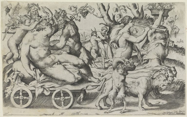 Giulio Bonasone (after Perino del Vaga) - Triumph of Bacchus, 1501 - 1580 <br>Rijksmuseum, Amsterdam, http://hdl.handle.net/10934/RM0001.COLLECT.85034