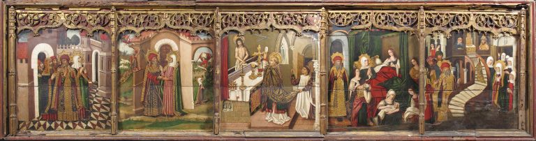 Predella from Altar Piece with stories of Joachim, Anne and Virgin Mary, 1473 or 1483 <br>The Metropolitan Museum of Art, New York, www.metmuseum.org