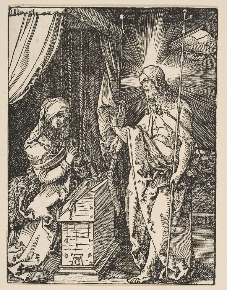 Albrecht Dürer, Christ Appearing to His Mother, from