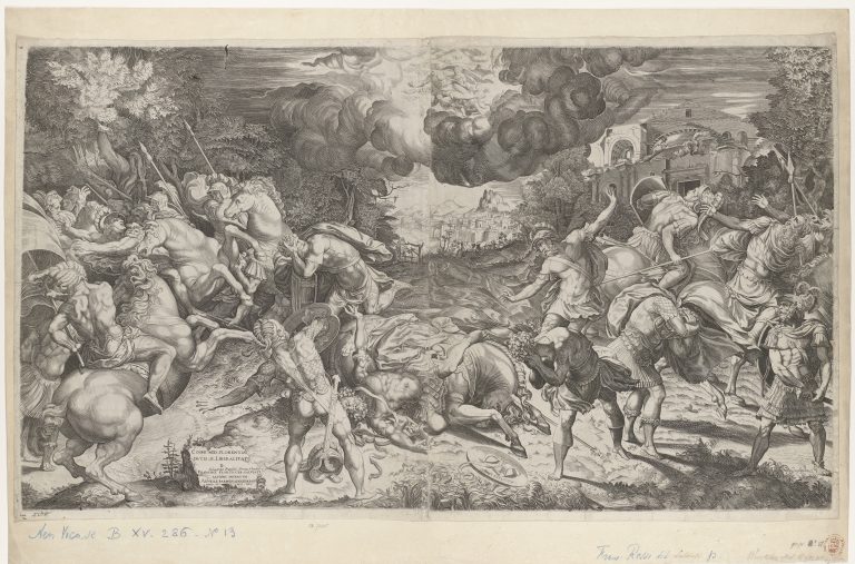 Enea Vico (after Frans Floris) - Conversion of Saul, ca. 1569 <br>Rijksmuseum Amsterdam, http://hdl.handle.net/10934/RM0001.COLLECT.340535